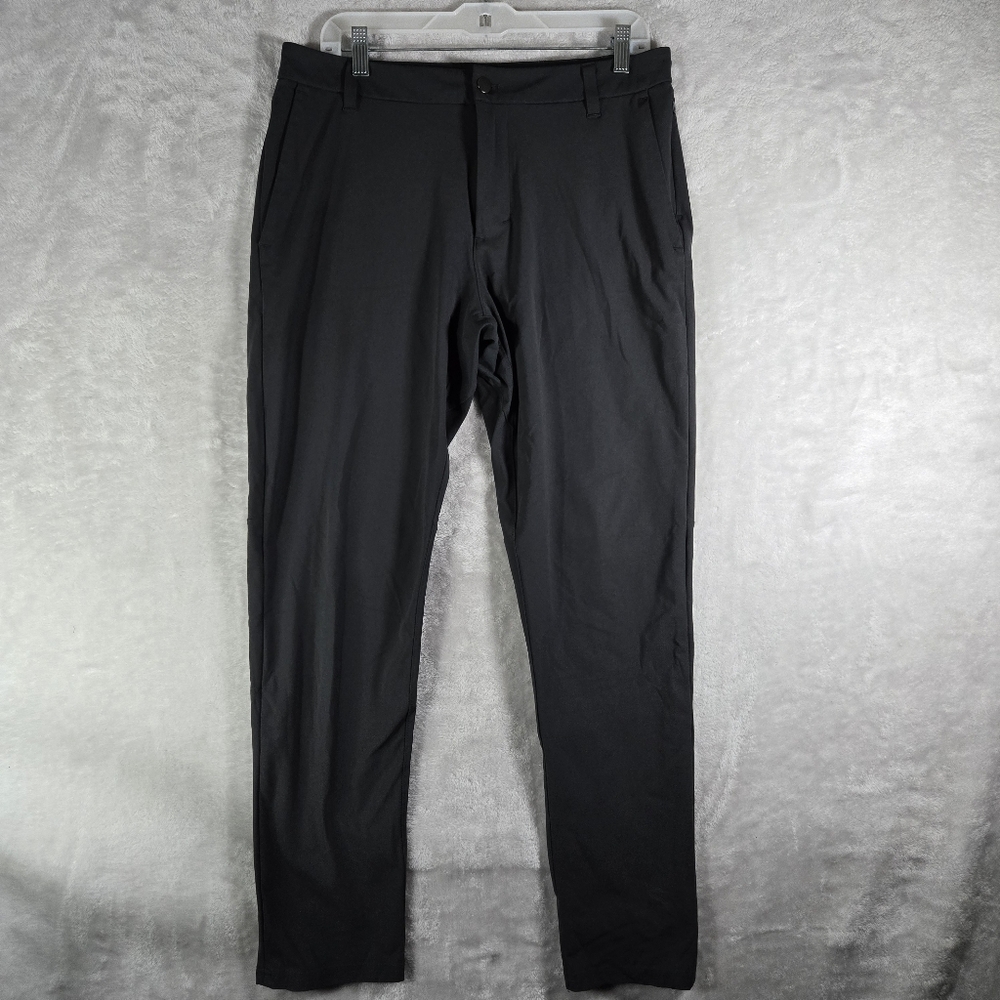Lululemon ABC Trouser Tapered Commission Pants Mens 32x30 Dark Gray Warpstreme